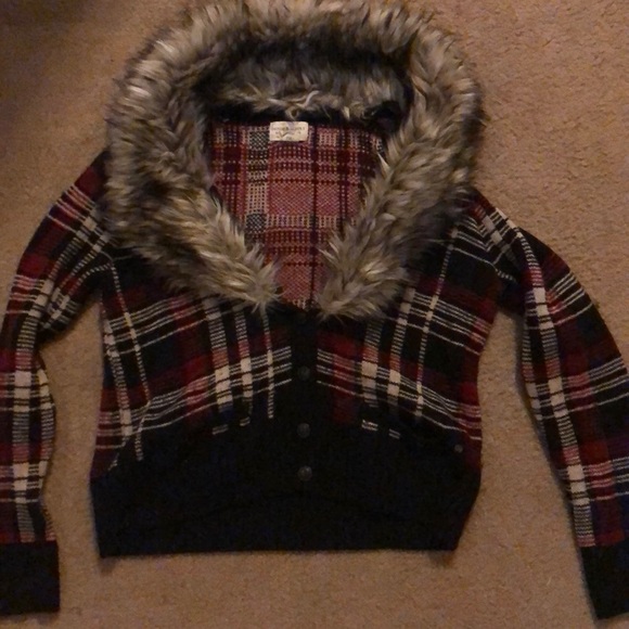 Ralph Lauren cardigan fur sweater - Picture 1 of 4